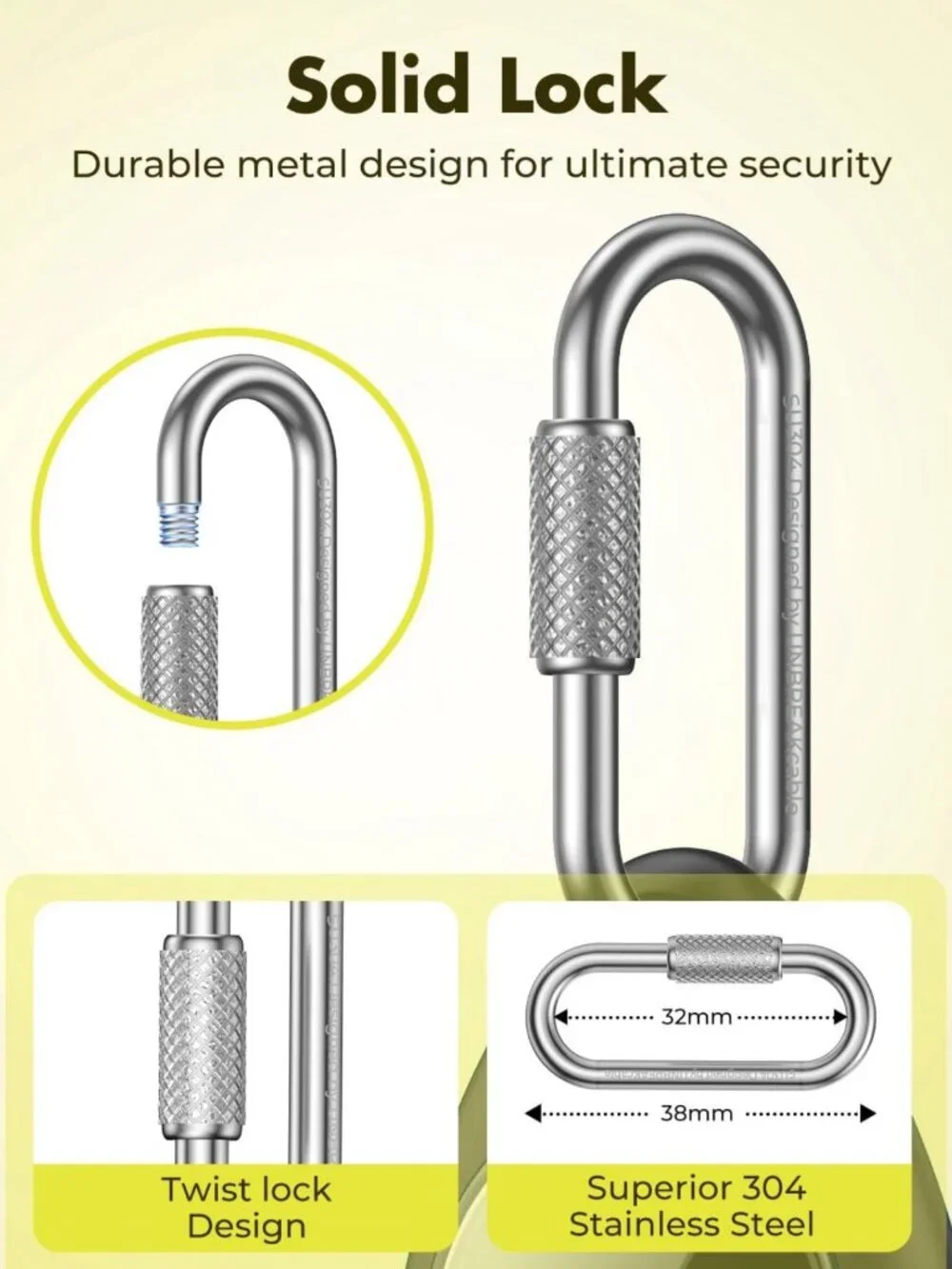 Durable AirTag Holder Case with Carabiner - 4 Pack, Secure & Stylish Accessory